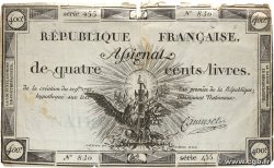 400 Livres FRANCIA  1792 Ass.38a RC+