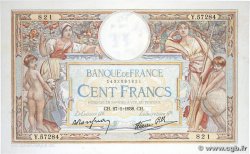 100 Francs LUC OLIVIER MERSON type modifié FRANCE  1938 F.25.09 XF