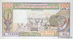 500 Francs ÉTATS DE L&nbsp;AFRIQUE DE L&nbsp;OUEST  1979 P.105Aa
