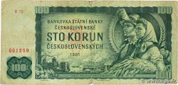 100 Korun CZECHOSLOVAKIA  1961 P.091e