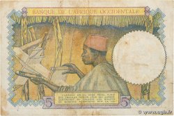 5 Francs AFRIQUE OCCIDENTALE FRANÇAISE (1895-1958)  1938 P.21 TB+