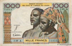 1000 Francs ÉTATS DE L&nbsp;AFRIQUE DE L&nbsp;OUEST  1965 P.103Ad