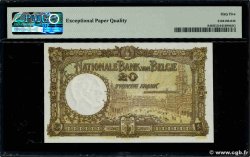 20 Francs BELGIEN  1922 P.094 ST