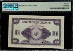 1000 Francs Spécimen FRENCH WEST AFRICA  1942 P.32s ST