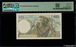 10 Francs FRENCH WEST AFRICA  1946 P.37 fST+