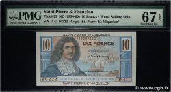 10 Francs Colbert SAN PEDRO Y MIGUELóN  1947 P.23 FDC