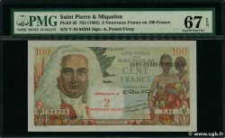 2 NF sur 100 Francs La Bourdonnais SAINT PIERRE AND MIQUELON  1960 P.32 UNC