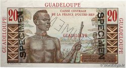 20 Francs Émile Gentil Spécimen GUADELOUPE  1946 P.33s pr.NEUF