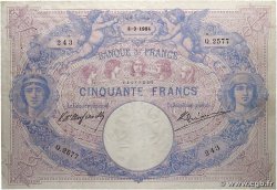 50 Francs BLEU ET ROSE FRANCE  1904 F.14.16 TTB