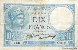10 Francs MINERVE FRANCE  1932 F.06.16
