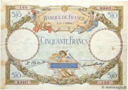 50 Francs LUC OLIVIER MERSON FRANCE  1929 F.15.03