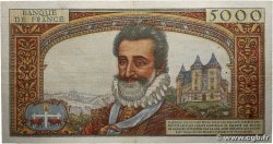 5000 Francs HENRI IV FRANCE  1957 F.49.03 TB+