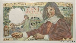 100 Francs DESCARTES FRANCE  1944 F.27.07 pr.NEUF