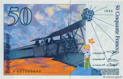 50 Francs SAINT-EXUPÉRY Sans STRAP Fauté FRANKREICH  1993 F.72f4.02 fST+