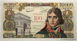 100 NF sur 10000 Francs BONAPARTE FRANCE  1958 F.55.01 TTB