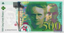 500 Francs PIERRE ET MARIE CURIE Sans STRAP Fauté FRANCE  1995 F.76f4.02 UNC-