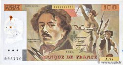 100 Francs DELACROIX modifié FRANCE  1984 F.69.08a