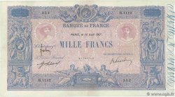 1000 Francs BLEU ET ROSE FRANCE  1917 F.36.31 VF