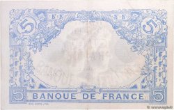 5 Francs BLEU Numéro radar FRANCIA  1913 F.02.13 AU