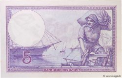 5 Francs FEMME CASQUÉE FRANCE  1917 F.03.01 XF-