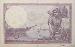 5 Francs FEMME CASQUÉE FRANCIA  1924 F.03.08 AU