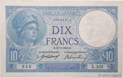 10 Francs MINERVE FRANCIA  1916 F.06.01