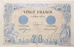 20 Francs NOIR FRANCE  1875 F.09.02