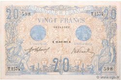 20 Francs BLEU FRANCE  1912 F.10.02