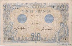 20 Francs BLEU FRANCIA  1912 F.10.02