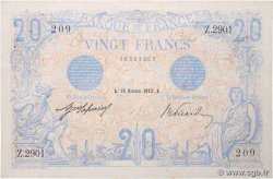 20 Francs BLEU FRANCE  1912 F.10.02