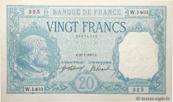 20 Francs BAYARD FRANCE  1917 F.11.02