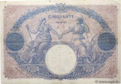 50 Francs BLEU ET ROSE FRANCE  1907 F.14.20 F+