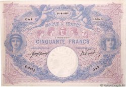 50 Francs BLEU ET ROSE FRANCE  1913 F.14.26