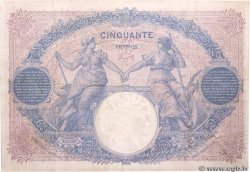 50 Francs BLEU ET ROSE FRANCE  1913 F.14.26 VF