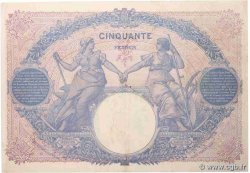 50 Francs BLEU ET ROSE FRANCE  1916 F.14.29 TTB