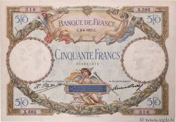 50 Francs LUC OLIVIER MERSON FRANCE  1927 F.15.01