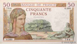 50 Francs CÉRÈS FRANCIA  1935 F.17.03