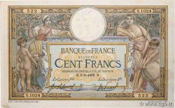 100 Francs LUC OLIVIER MERSON sans LOM FRANCE  1909 F.23.01