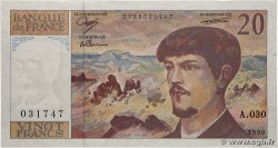 20 Francs DEBUSSY à fil de sécurité FRANCE  1990 F.66bis.01A30