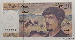 20 Francs DEBUSSY à fil de sécurité FRANCE  1993 F.66bis.05A41 pr.NEUF