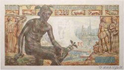 1000 Francs DÉESSE DÉMÉTER FRANCIA  1943 F.40.15 q.FDC