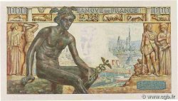 1000 Francs DÉESSE DÉMÉTER FRANCE  1943 F.40.25 UNC-