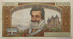 50 NF sur 5000 Francs HENRI IV FRANCE  1958 F.54.01 VF