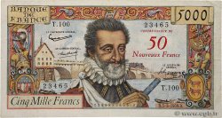 50 NF sur 5000 Francs HENRI IV FRANCE  1959 F.54.02