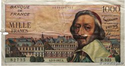 1000 Francs RICHELIEU FRANCIA  1957 F.42.26