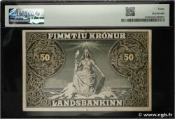 50 Kronur ICELAND  1921 P.21 VF