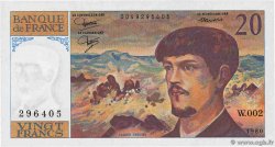 20 Francs DEBUSSY FRANCE  1980 F.66.01W2 NEUF