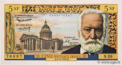 5 Nouveaux Francs VICTOR HUGO FRANCE  1959 F.56.04