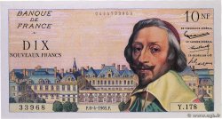 10 Nouveaux Francs RICHELIEU FRANCE  1961 F.57.15 AU+