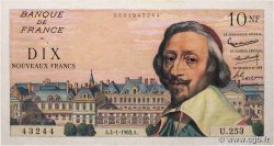 10 Nouveaux Francs RICHELIEU FRANCIA  1963 F.57.22